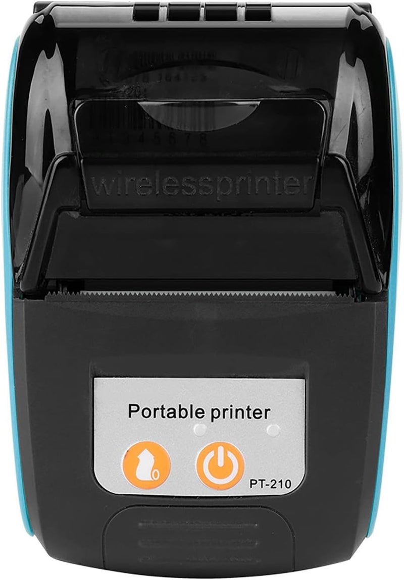 woobles Thermal Printer, Wireless Portable Receipt Printer Bluetooth Thermal Bill Printer 58 mm 110-240 V (Blue, USS) - Image 4
